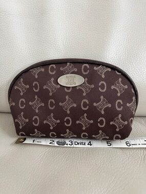 Celine Chocolate Brown Triomphe Pouch